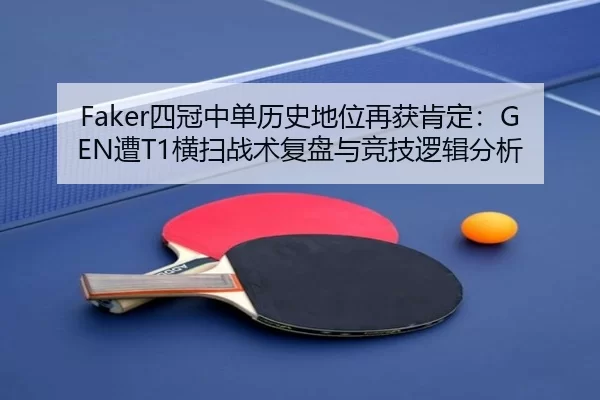Faker四冠中单历史地位再获肯定：GEN遭T1横扫战术复盘与竞技逻辑分析